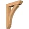 Ekena Millwork Thorton Slat Smooth Bracket w/ Offset Brace, Western Red Cedar, 7 1/2"W x 32"D x 44"H BKT0806X32X44THR06SWR - alternate 1